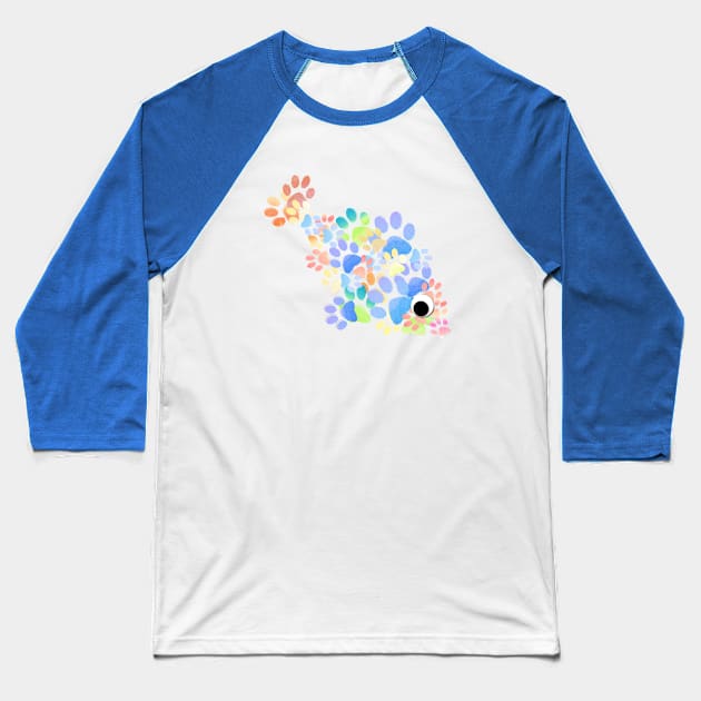 Googly Eyes Pet Fish Baseball T-Shirt by MelissaJBarrett